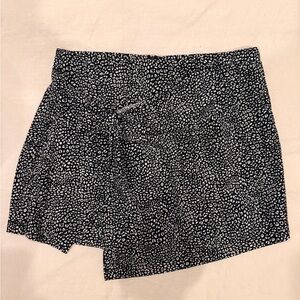 Zara Black and White Patterned Skort